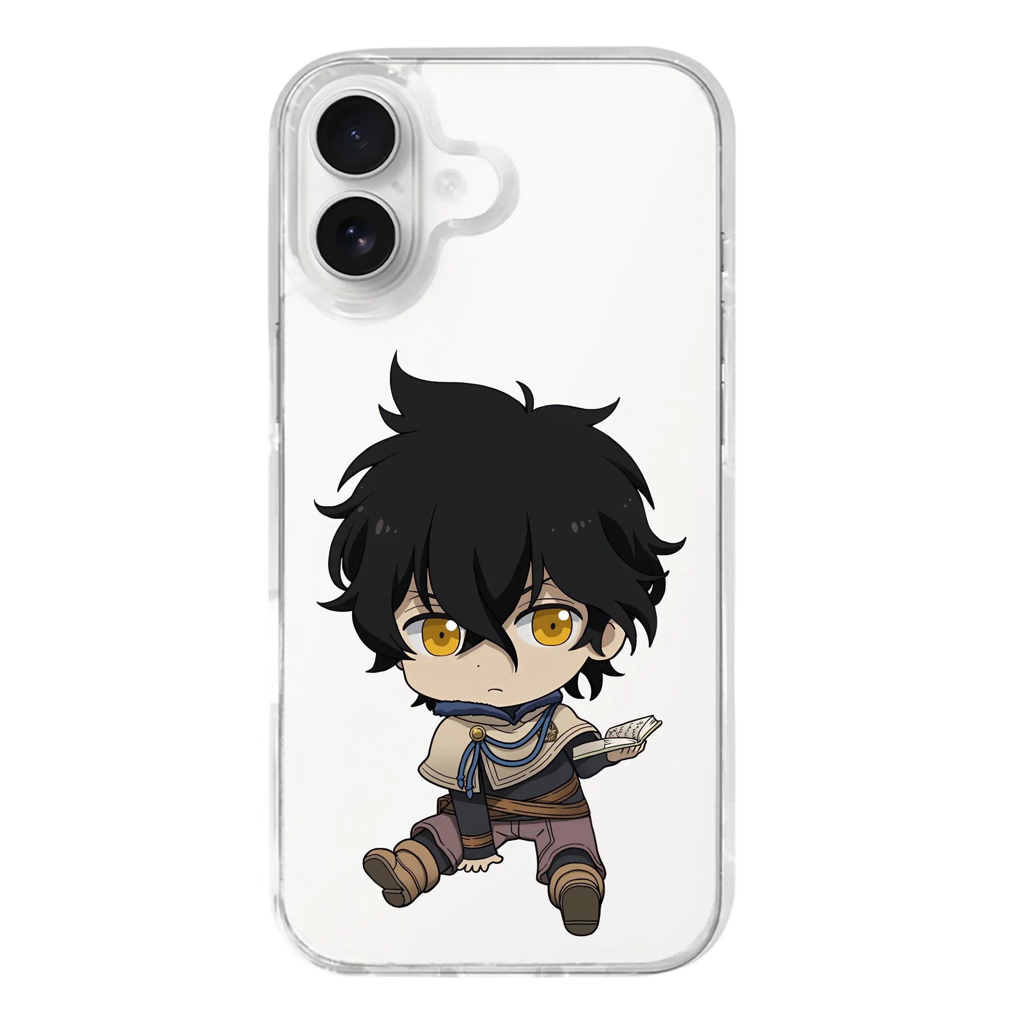 ブラッククローバー グッズ ユノ・グリンベリオール - iPhone 17シリーズ 透明スマホケース – 薄型・耐衝撃・精密フィット保護カバー